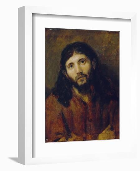 Christ, C.1648/50 (Oil on Oak Panel)-Rembrandt van Rijn-Framed Giclee Print