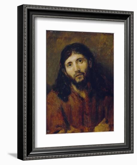 Christ, C.1648/50 (Oil on Oak Panel)-Rembrandt van Rijn-Framed Giclee Print