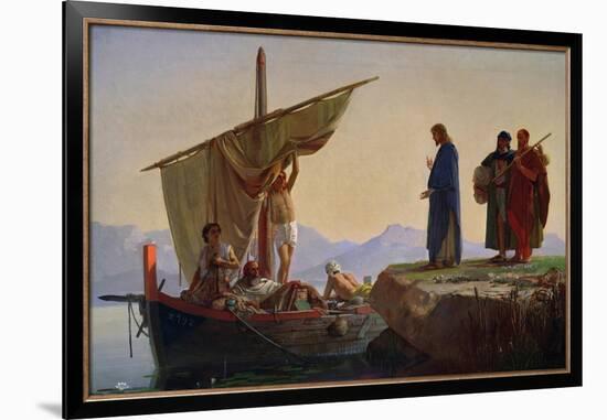 Christ Calling the Apostles James and John, 1869-Edward Armitage-Framed Giclee Print