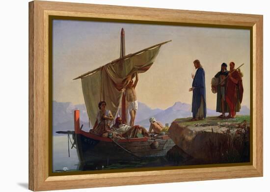Christ Calling the Apostles James and John, 1869-Edward Armitage-Framed Premier Image Canvas