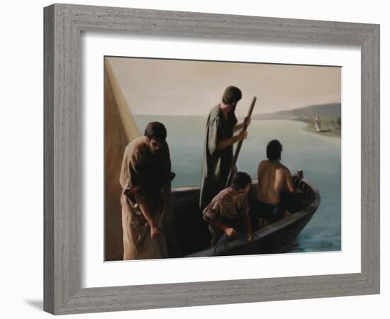 Christ Calling to Disciples-David Lindsley-Framed Giclee Print