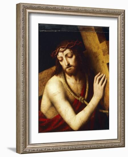 Christ Carrying Cross-Bernardino Luini-Framed Giclee Print