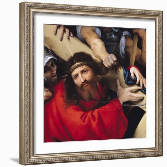 Christ Carrying the Cross, 1526-Lorenzo Lotto-Framed Giclee Print