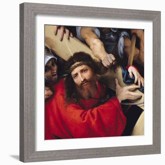 Christ Carrying the Cross, 1526-Lorenzo Lotto-Framed Giclee Print