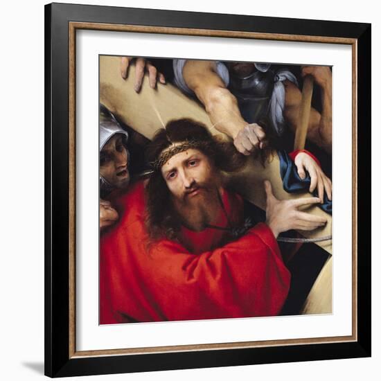 Christ Carrying the Cross, 1526-Lorenzo Lotto-Framed Giclee Print