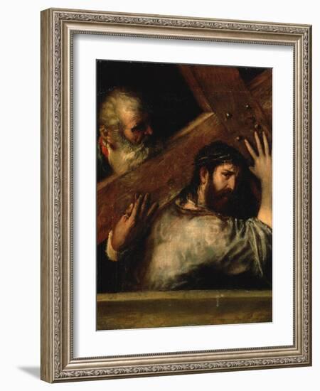 Christ Carrying the Cross, 1560S-Titian (Tiziano Vecelli)-Framed Giclee Print