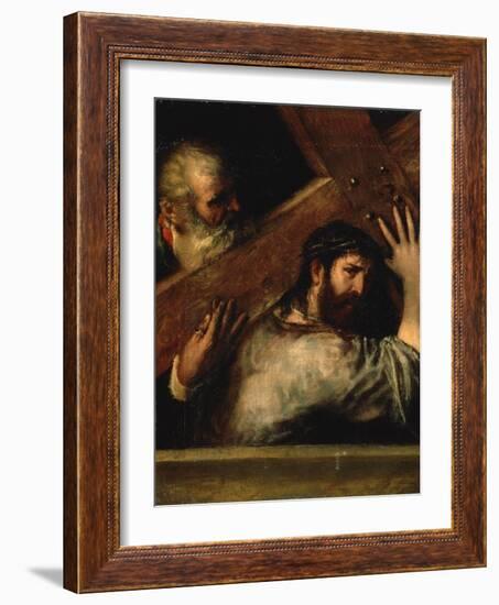 Christ Carrying the Cross, 1560S-Titian (Tiziano Vecelli)-Framed Giclee Print