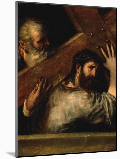 Christ Carrying the Cross, 1560S-Titian (Tiziano Vecelli)-Mounted Giclee Print