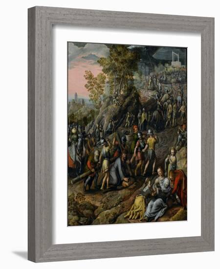 Christ Carrying the Cross, 1562-Joachim Beuckelaer-Framed Giclee Print