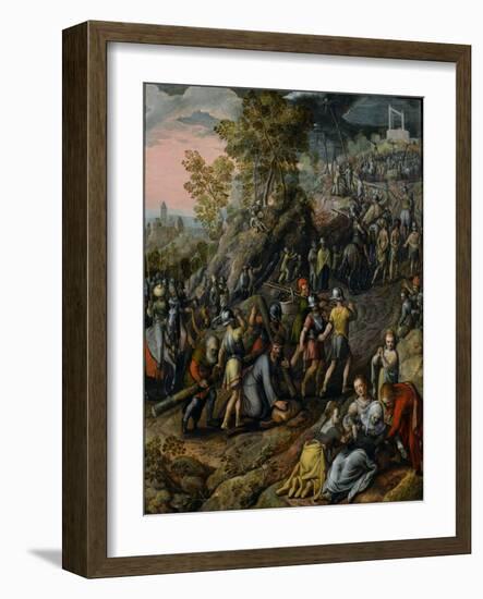Christ Carrying the Cross, 1562-Joachim Beuckelaer-Framed Giclee Print