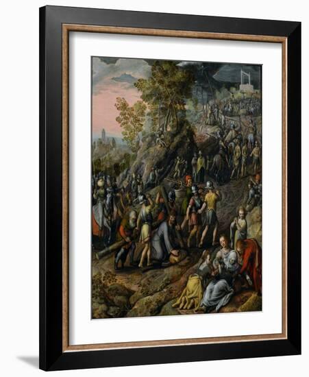 Christ Carrying the Cross, 1562-Joachim Beuckelaer-Framed Giclee Print