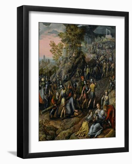 Christ Carrying the Cross, 1562-Joachim Beuckelaer-Framed Giclee Print