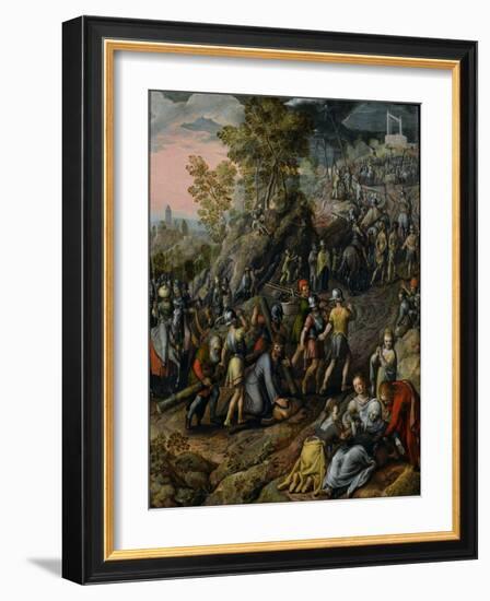 Christ Carrying the Cross, 1562-Joachim Beuckelaer-Framed Giclee Print