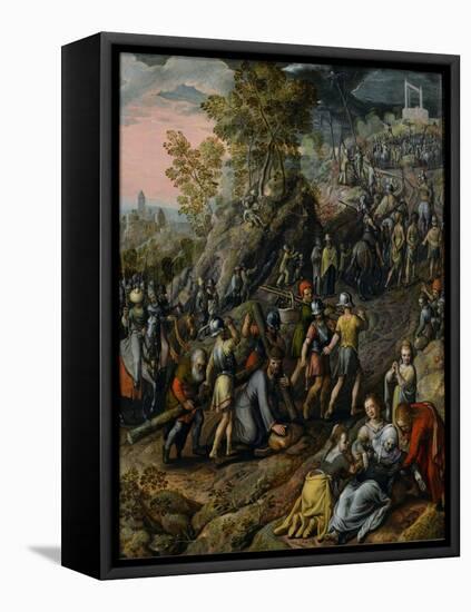 Christ Carrying the Cross, 1562-Joachim Beuckelaer-Framed Premier Image Canvas