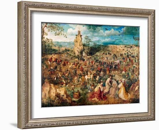 Christ Carrying the Cross, 1564-Pieter Bruegel the Elder-Framed Giclee Print