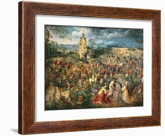 Christ carrying the Cross, 1564-Pieter Bruegel the Elder-Framed Giclee Print