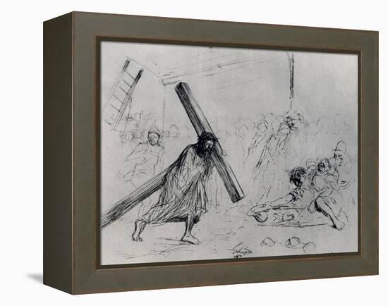 Christ Carrying the Cross, 1925-Jean Louis Forain-Framed Premier Image Canvas