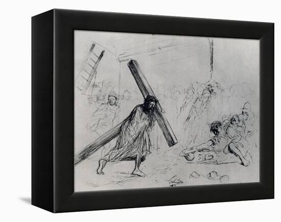 Christ Carrying the Cross, 1925-Jean Louis Forain-Framed Premier Image Canvas