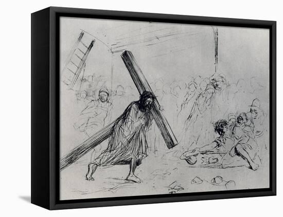 Christ Carrying the Cross, 1925-Jean Louis Forain-Framed Premier Image Canvas