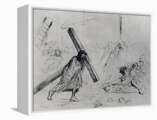 Christ Carrying the Cross, 1925-Jean Louis Forain-Framed Premier Image Canvas