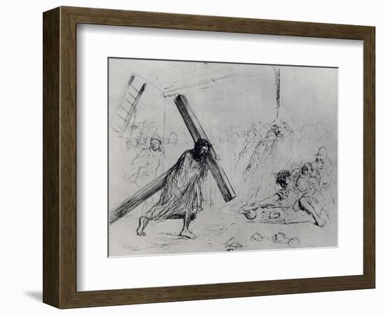 Christ Carrying the Cross, 1925-Jean Louis Forain-Framed Giclee Print