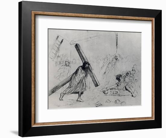 Christ Carrying the Cross, 1925-Jean Louis Forain-Framed Giclee Print