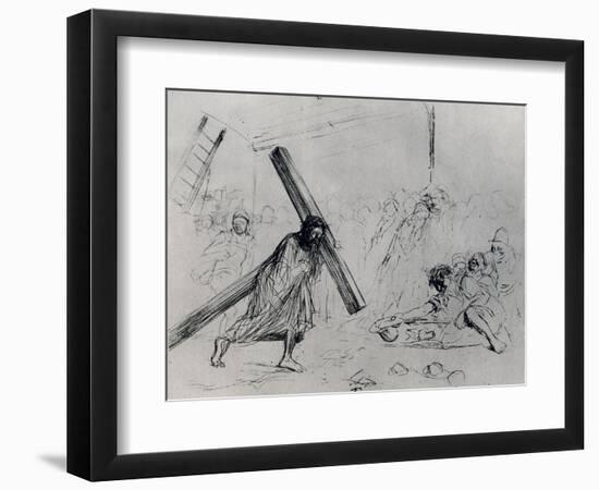 Christ Carrying the Cross, 1925-Jean Louis Forain-Framed Giclee Print