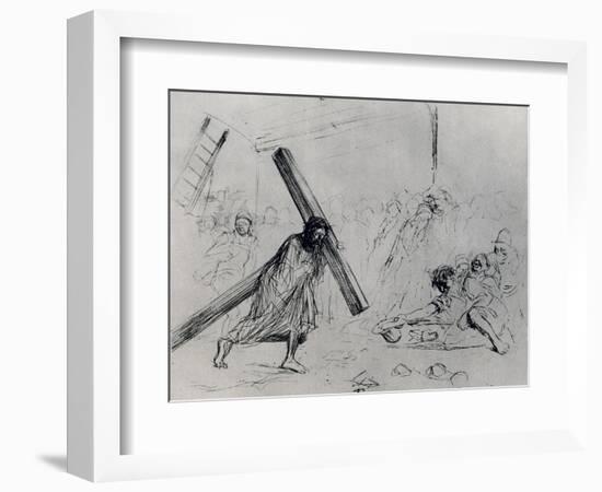 Christ Carrying the Cross, 1925-Jean Louis Forain-Framed Giclee Print