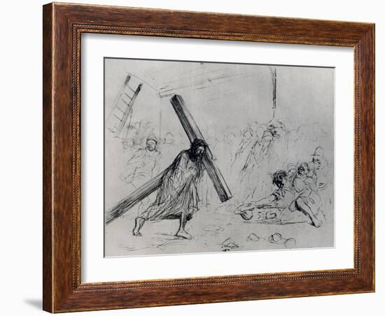 Christ Carrying the Cross, 1925-Jean Louis Forain-Framed Giclee Print