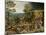 Christ Carrying the Cross by Brueghel, Pieter, the Younger (1564-1638). Oil on Wood, between 1598 A-Pieter the Younger Brueghel-Mounted Giclee Print