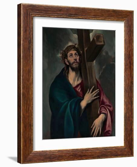 Christ Carrying the Cross, c.1577–87-El Greco-Framed Giclee Print