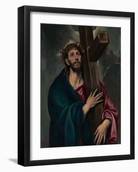 Christ Carrying the Cross, c.1577–87-El Greco-Framed Giclee Print