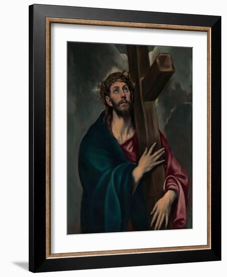 Christ Carrying the Cross, c.1577–87-El Greco-Framed Giclee Print