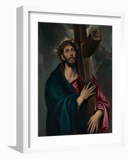 Christ Carrying the Cross, c.1577–87-El Greco-Framed Giclee Print