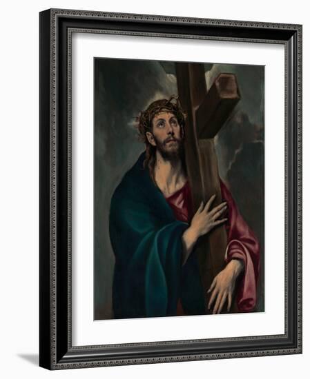 Christ Carrying the Cross, c.1577–87-El Greco-Framed Giclee Print