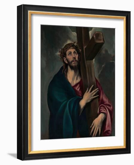 Christ Carrying the Cross, c.1577–87-El Greco-Framed Giclee Print