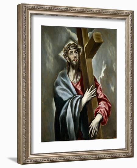 Christ Carrying the Cross, Ca 1602-El Greco-Framed Giclee Print