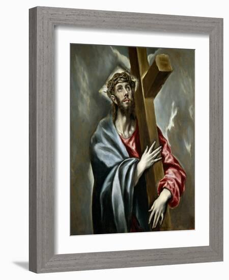 Christ Carrying the Cross, Ca 1602-El Greco-Framed Giclee Print