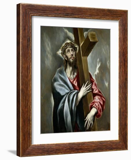 Christ Carrying the Cross, Ca 1602-El Greco-Framed Giclee Print