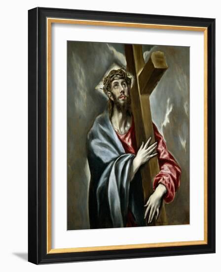 Christ Carrying the Cross, Ca 1602-El Greco-Framed Giclee Print