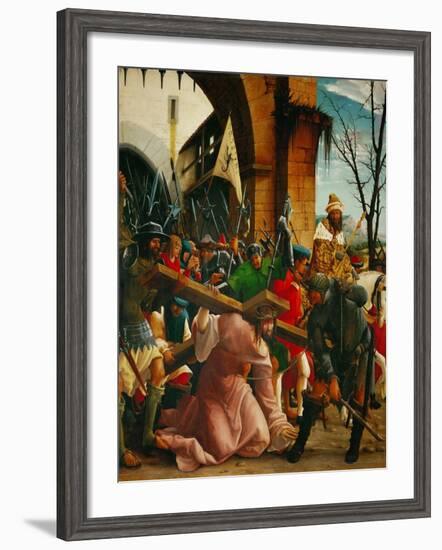 Christ Carrying the Cross, from the Saint Sebastian Altar, 1518-Albrecht Altdorfer-Framed Giclee Print