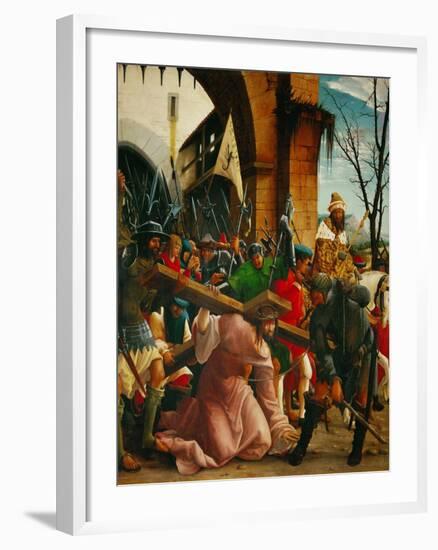 Christ Carrying the Cross, from the Saint Sebastian Altar, 1518-Albrecht Altdorfer-Framed Giclee Print