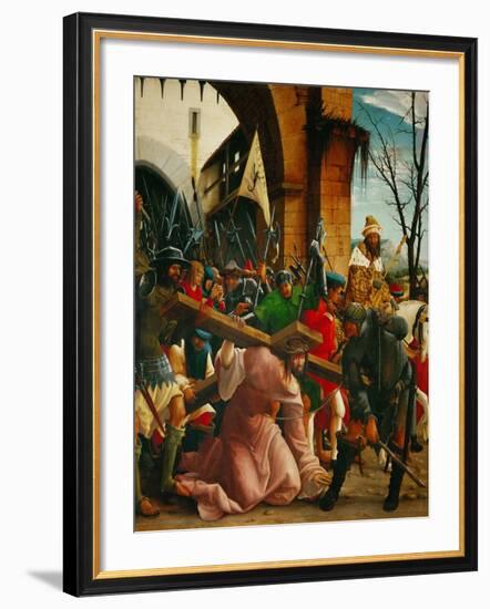 Christ Carrying the Cross, from the Saint Sebastian Altar, 1518-Albrecht Altdorfer-Framed Giclee Print