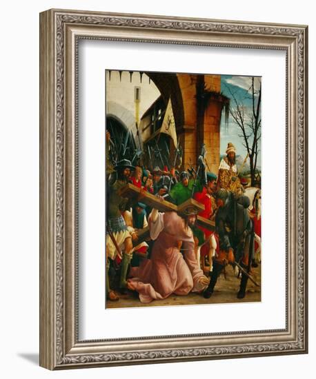 Christ Carrying the Cross, from the Saint Sebastian Altar, 1518-Albrecht Altdorfer-Framed Giclee Print