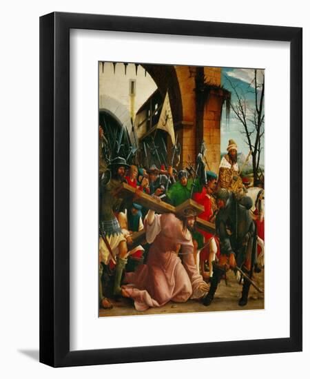 Christ Carrying the Cross, from the Saint Sebastian Altar, 1518-Albrecht Altdorfer-Framed Giclee Print