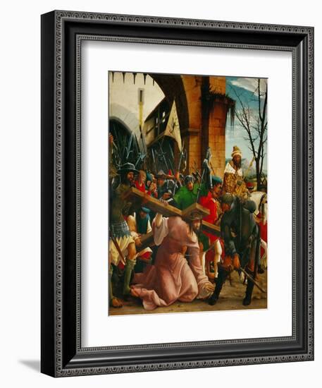 Christ Carrying the Cross, from the Saint Sebastian Altar, 1518-Albrecht Altdorfer-Framed Giclee Print