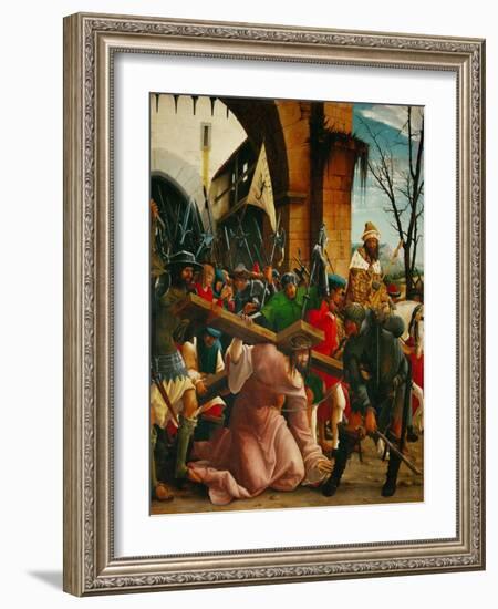 Christ Carrying the Cross, from the Saint Sebastian Altar, 1518-Albrecht Altdorfer-Framed Giclee Print