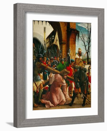 Christ Carrying the Cross, from the Saint Sebastian Altar, 1518-Albrecht Altdorfer-Framed Giclee Print