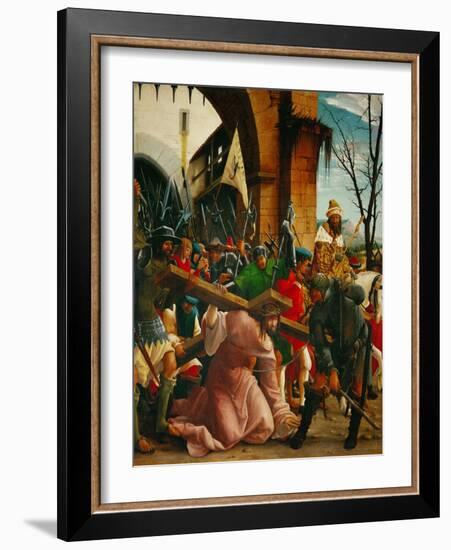 Christ Carrying the Cross, from the Saint Sebastian Altar, 1518-Albrecht Altdorfer-Framed Giclee Print