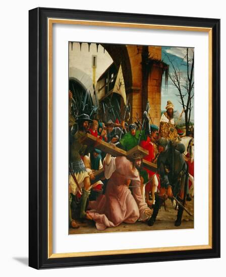 Christ Carrying the Cross, from the Saint Sebastian Altar, 1518-Albrecht Altdorfer-Framed Giclee Print